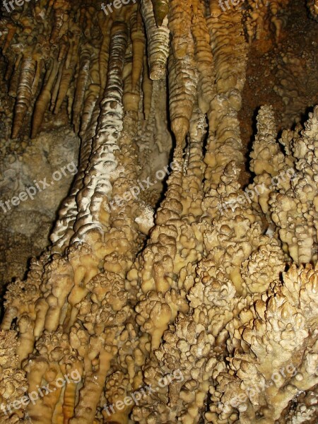 Dendrites Stalactites Rock Stalagmite Cave