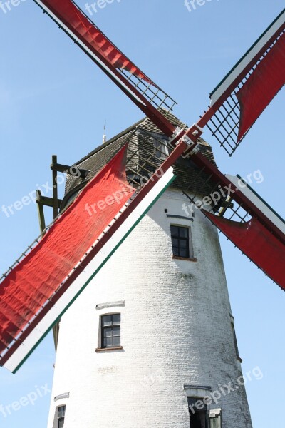 Mill Bruges Belgium Free Photos