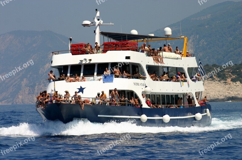 Lefkas Boat Cruise Holiday Free Photos