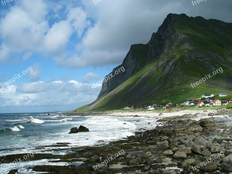 Lofoten Norway Norwegian Fjord Nature