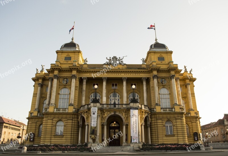 National Theater Zagreb Theater Croatia Building