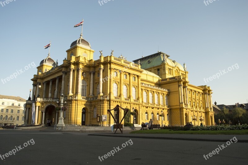 National Theater Zagreb Theater Croatia Building