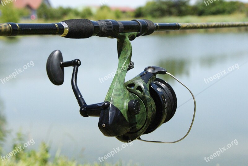 Fishing Reel Pond Free Photos