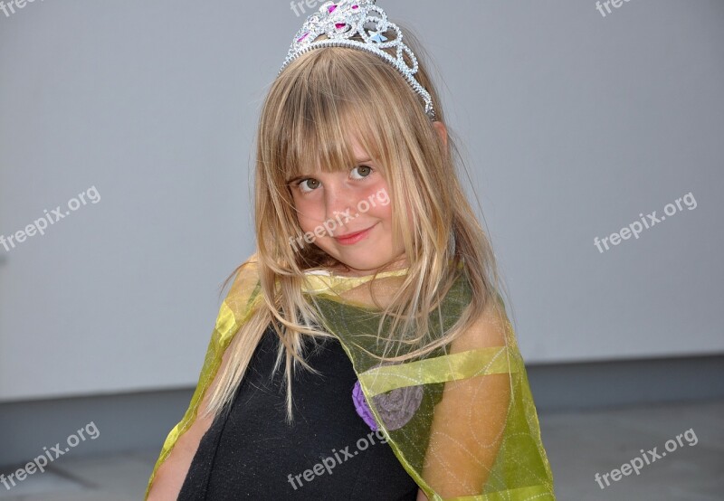 Human Child Girl Princess Blond