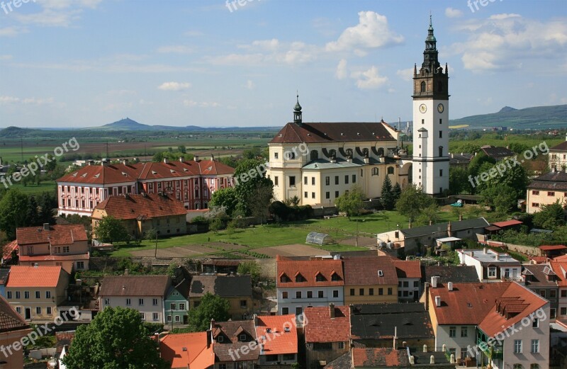 Litomerice Czech Republic City Church View