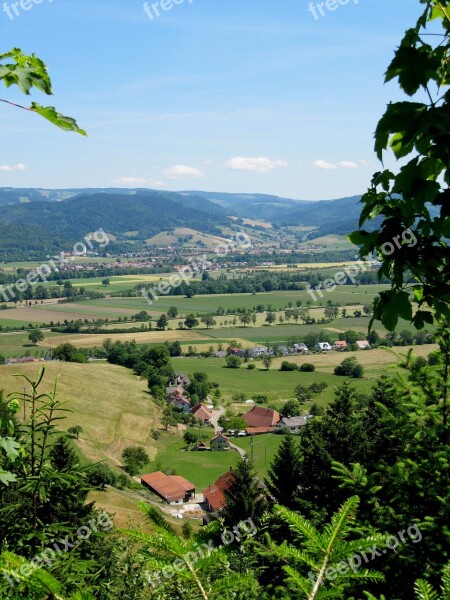 Black Forest Landscape Haley Mountain View Germany