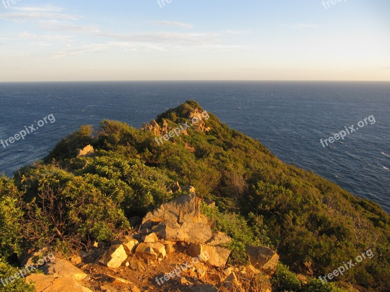 Sardinia Evening Light Costa Rei Sea Coast