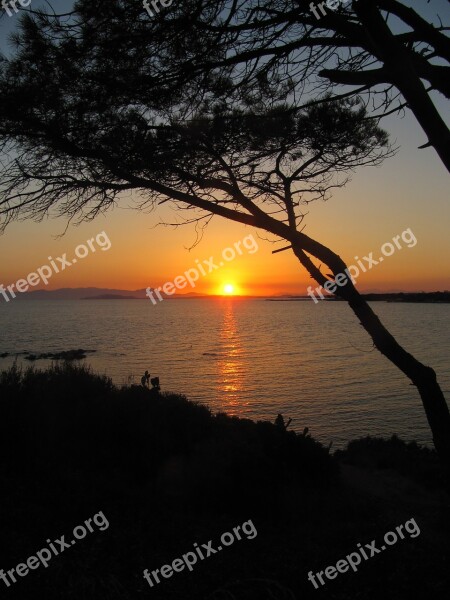 Sardinia Sea Sunset Free Photos