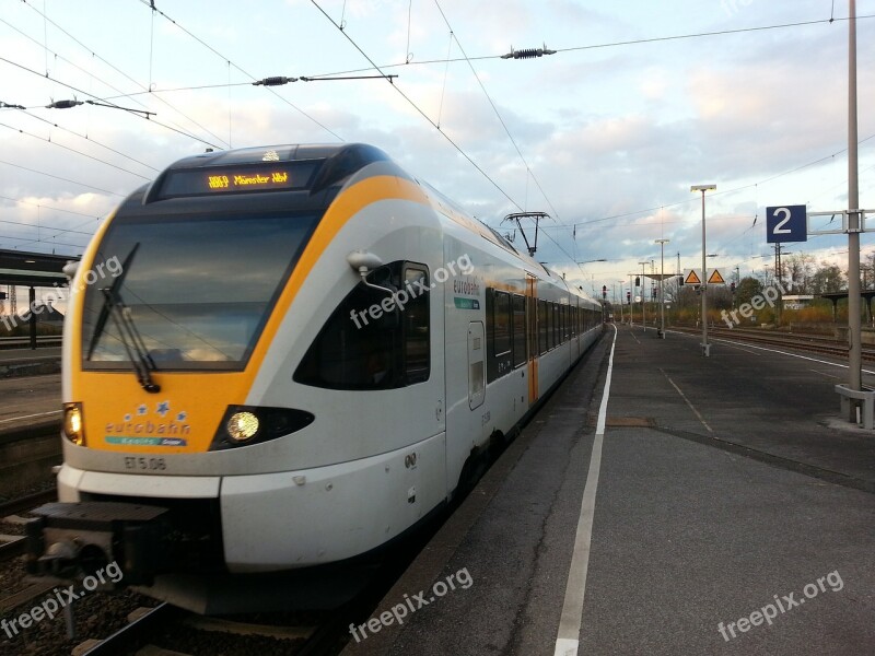 Euro Rail Train Traffic Transport Railway