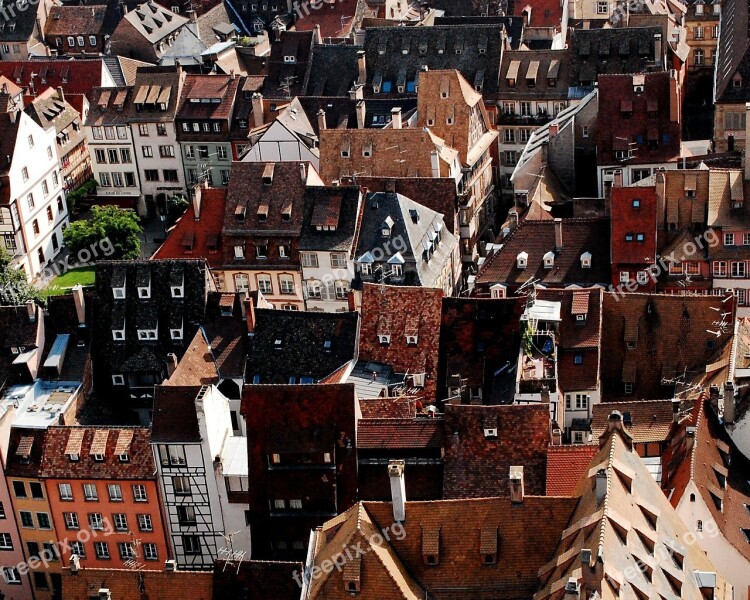 Strasbourg Roofs Brown Free Photos