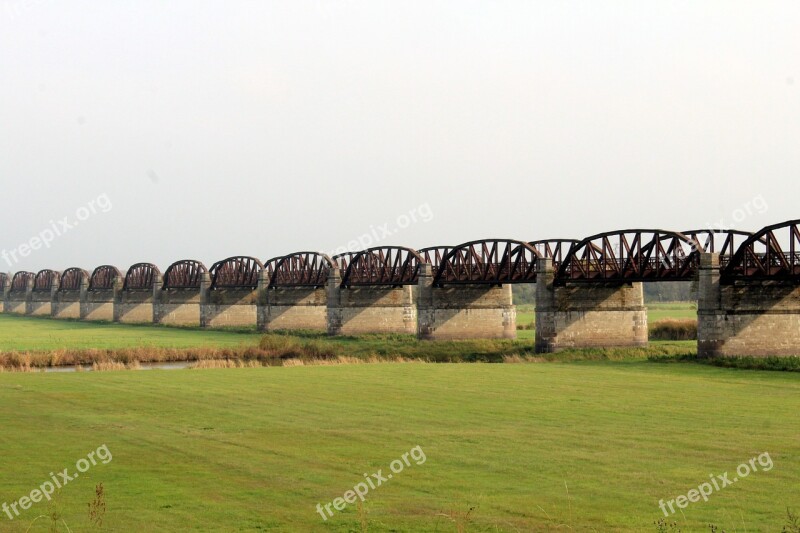 Domitzer Railway Bridge Bridge Railway Bridge Architecture Old Bridge