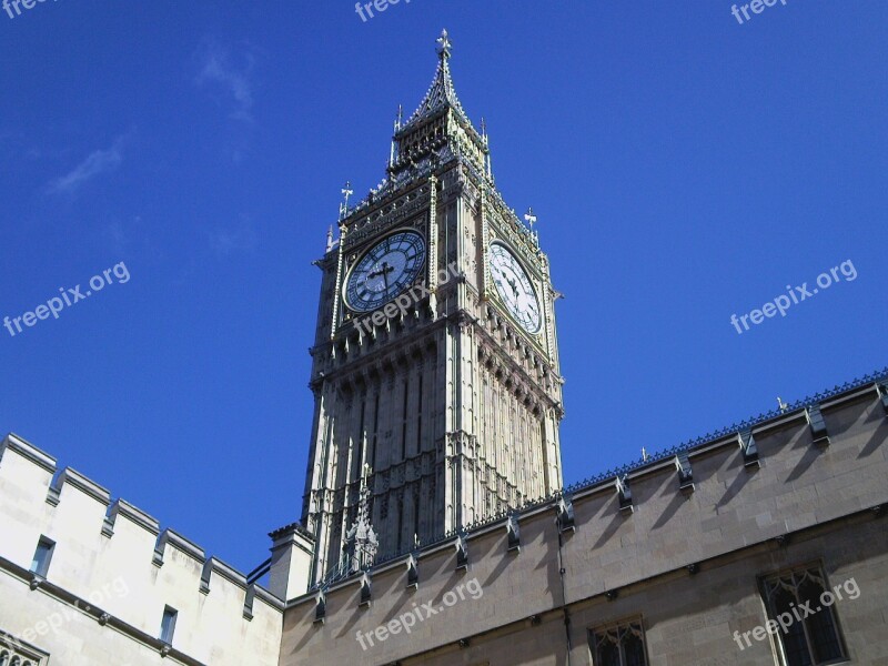 Big Ben Clock London Tower England