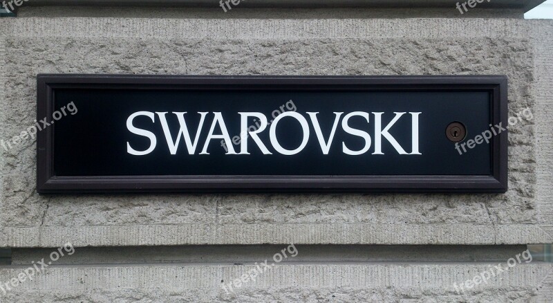 Swarovski Zurich Switzerland Sign Business