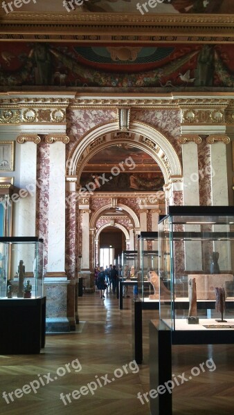 Louvre Paris France Ornate Door