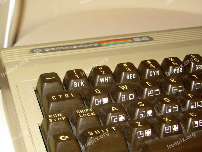 Commodore C 64 Computer Keyboard Free Photos