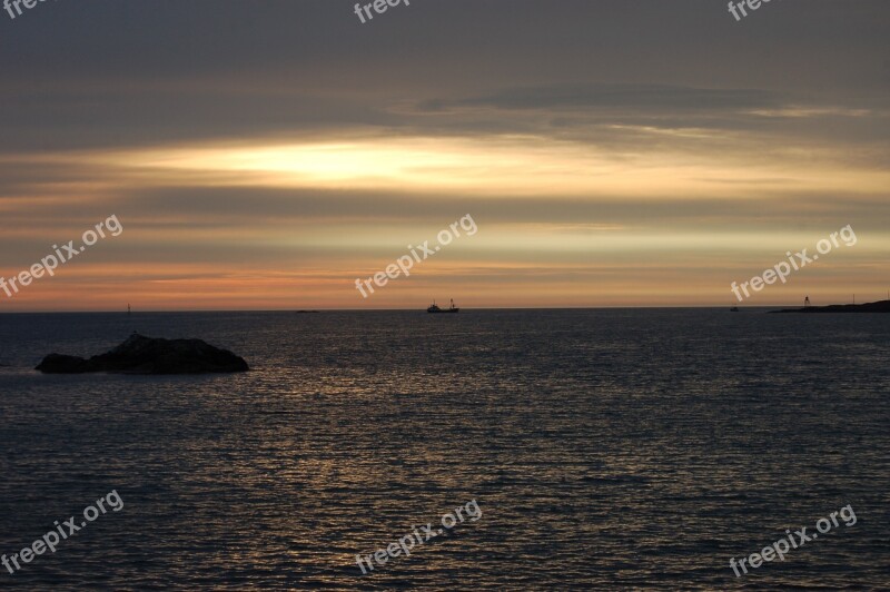 Sunrise Ocean Morning Landscape Nature