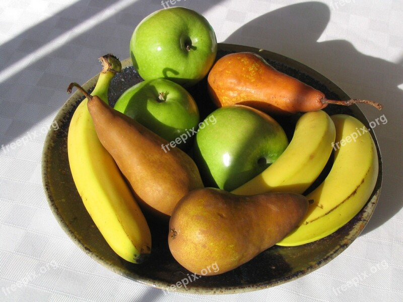 Fruit Apple Banana Pear Fresh