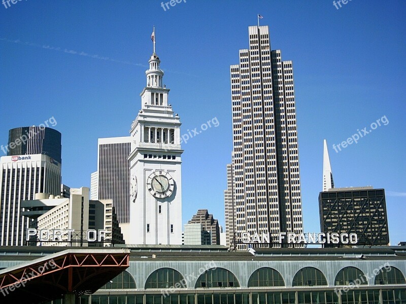 San Francisco Buildings Architecture Architectural Cityscape