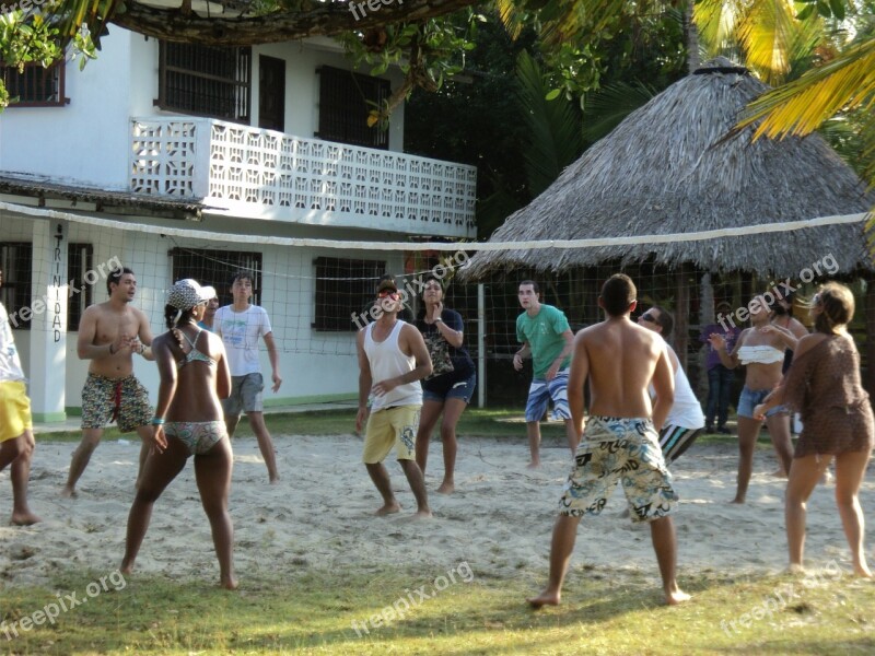 Volleyball Game Rest Holiday Beach