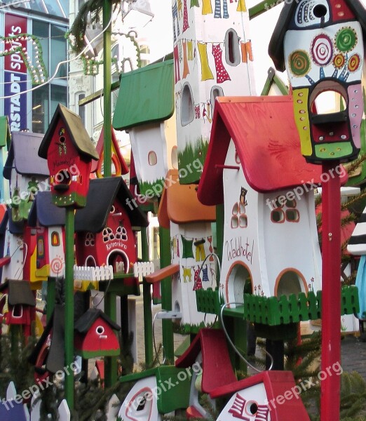 Bird Houses Sale Christmas Market Free Photos