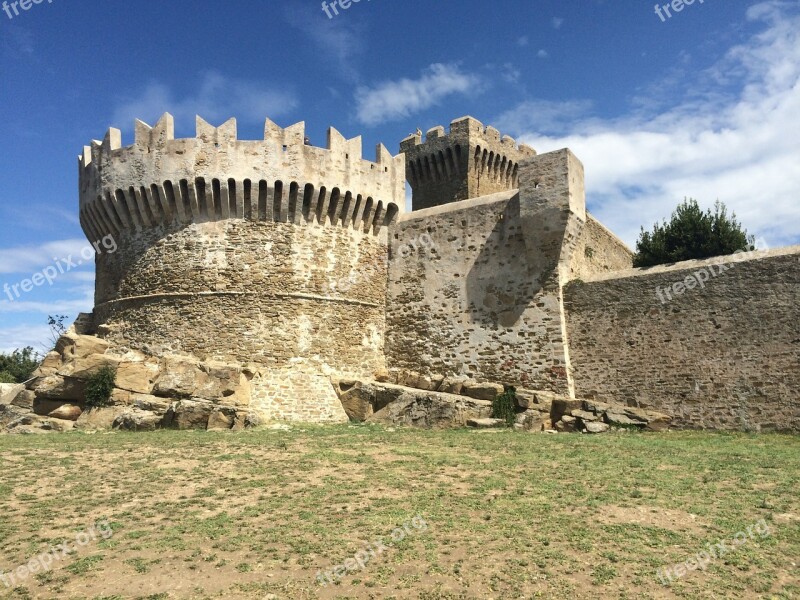 Tuscany Fortress Italy Free Photos