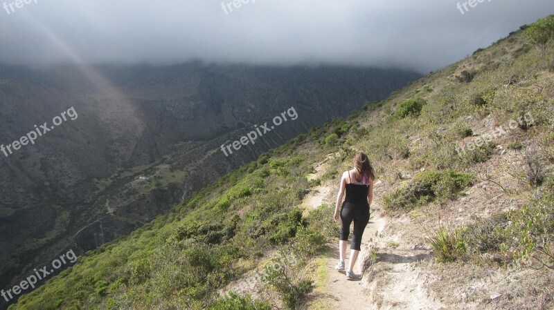 Walk Mountain Peace Landscape Nature