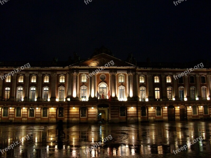 Toulouse Capitol Night Light Free Photos