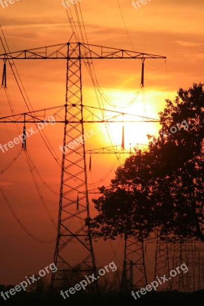 High Voltage Summer Sun Free Photos