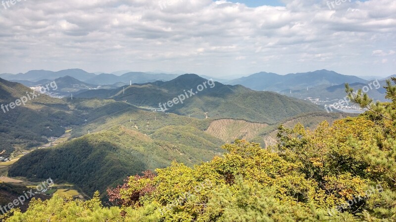 Ungilsan Climbing Republic Of Korea Autumn Free Photos