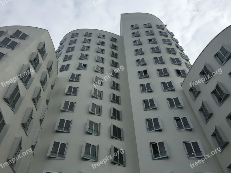 Building Residence Apartments Windows Architecture