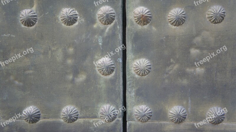 Metal Door Nails Texture Nail