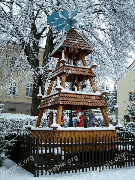 Christmas Pyramid Christmas Time Folk Eppendorf Ore Mountains