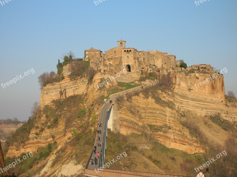 Civita Di Bagnoregio The Town That Died Borgo Free Photos