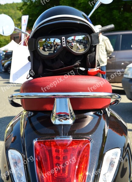 Sunglasses Helm Motor Scooter Face Shiny