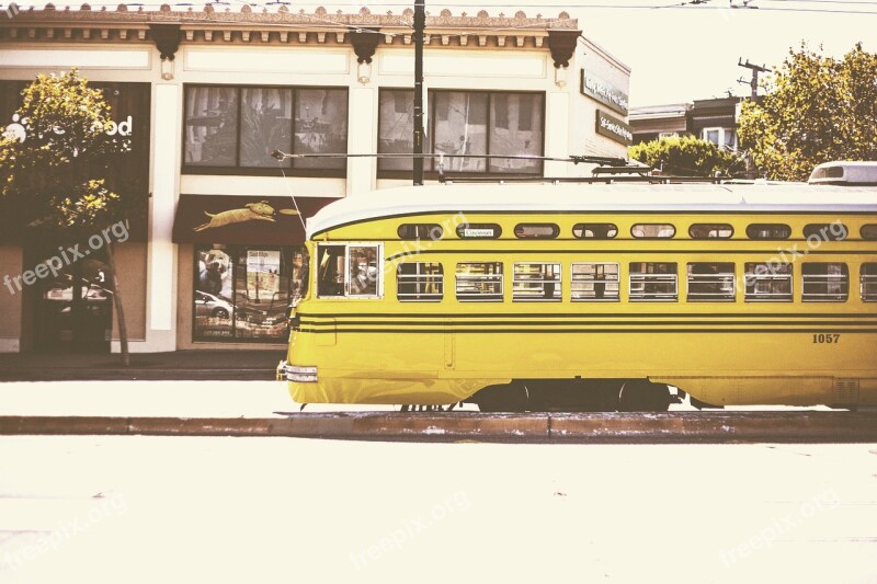 Tramway Tram Transport Urban San Francisco