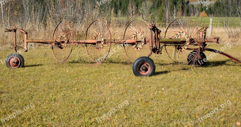 Hay Tedders Hay Grass Faceplate Agriculture