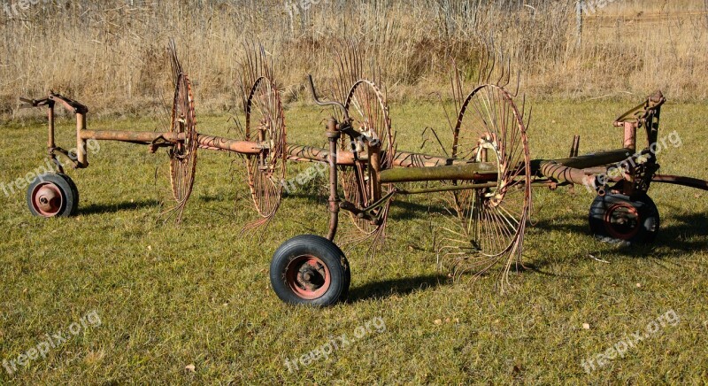 Hay Tedders Hay Grass Faceplate Agriculture