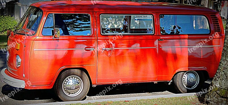 Car Van Colour Orange Automobile