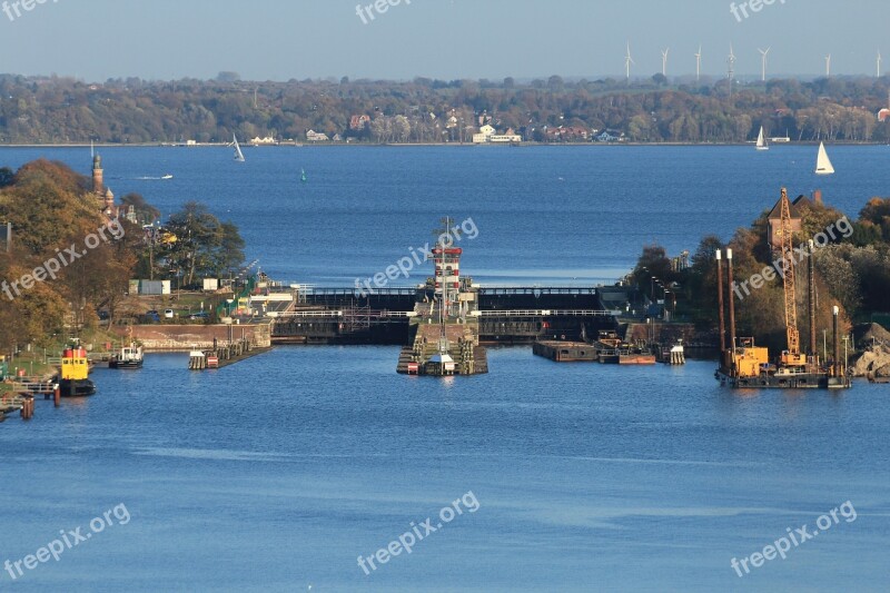 Lock Locks Kiel Northern Baltic Sea Channel Passage