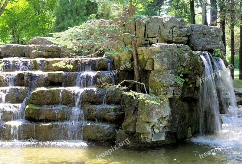 Waterfall Cascade Artificial Decor Park