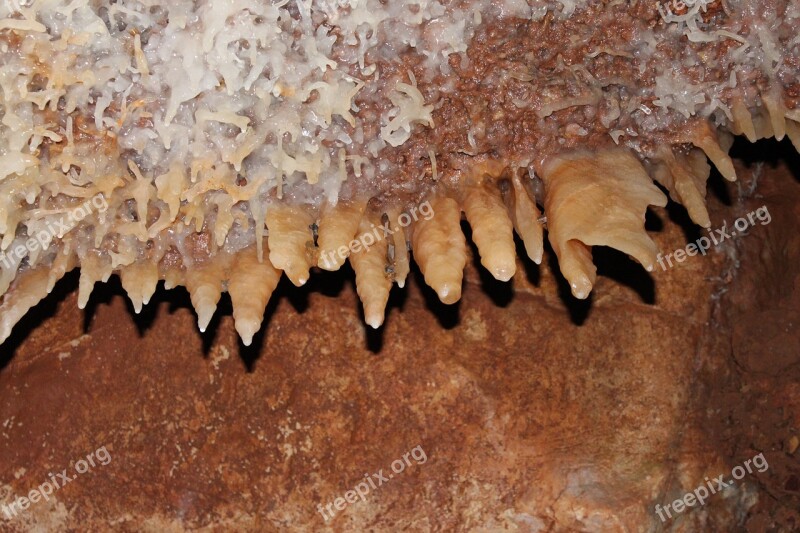 Stalactites Speleology Cave Limestone Nature