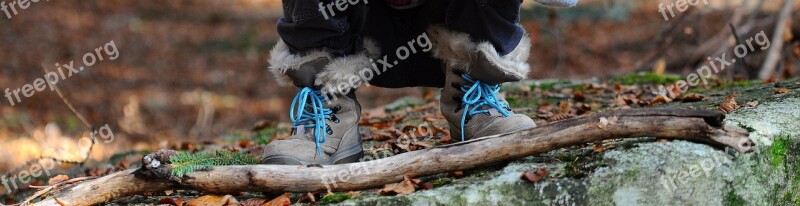 Shoes Children's Shoes Autumn Forest Nature