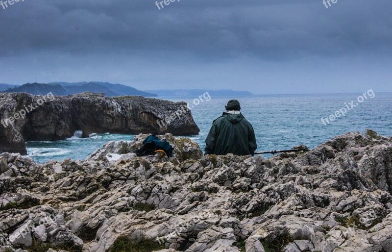 Asturias Fisherman Climate Stone Sea