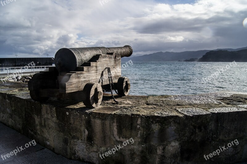 Cañoñ Asturias Sea Shore Defense