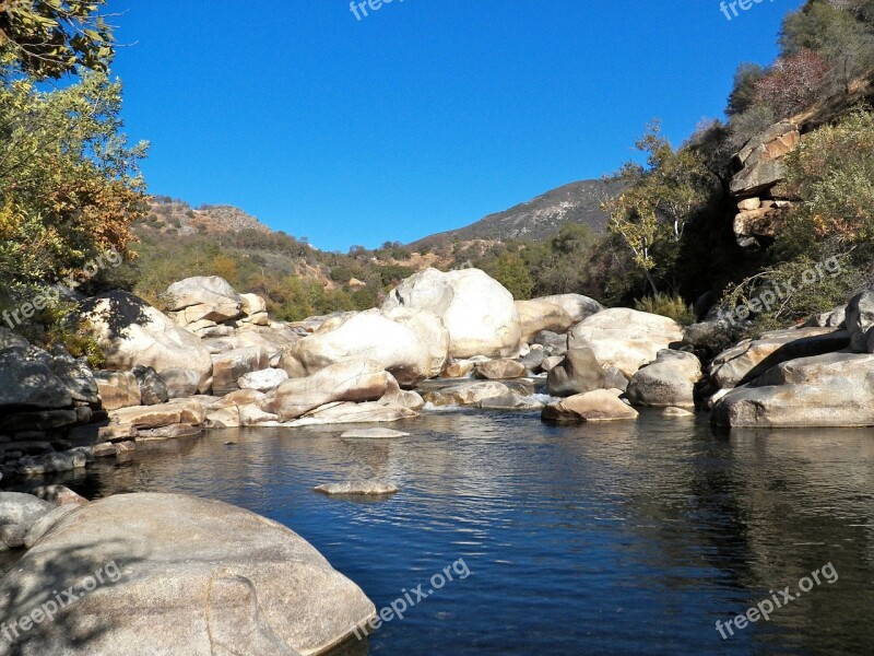 Kings Canyon Water Nature Landscape Aquatic