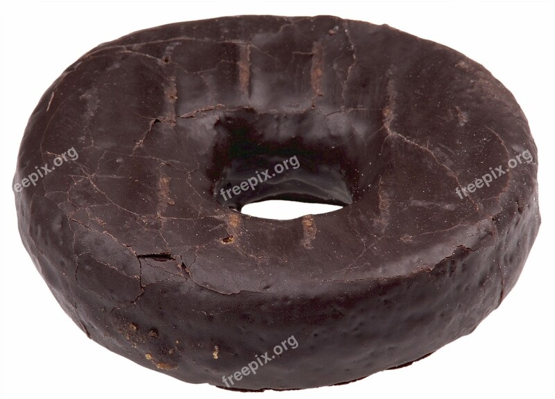 Donut Chocolate Cake Chocolate Icing Treat Dessert