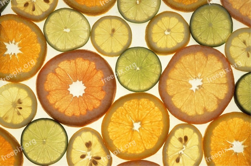 Citrus Slices Juicy Fruit Food