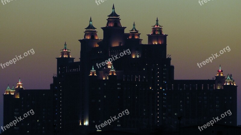 Hotel Atlantis Dubai Evening Atlantis The Palm