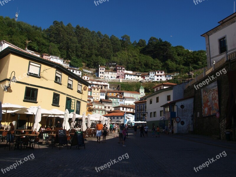 Houses Cudillero Asturias Free Photos