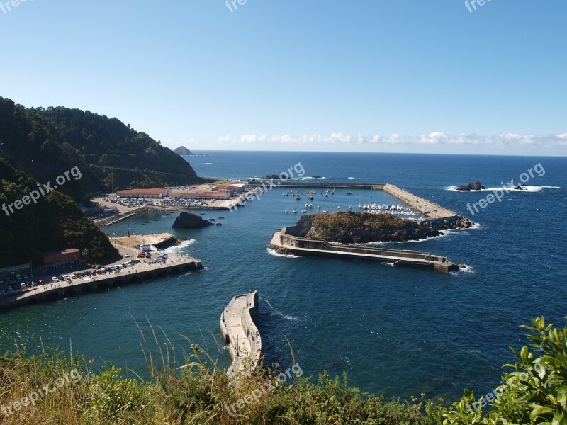 Port Cudillero Asturias Sea Free Photos